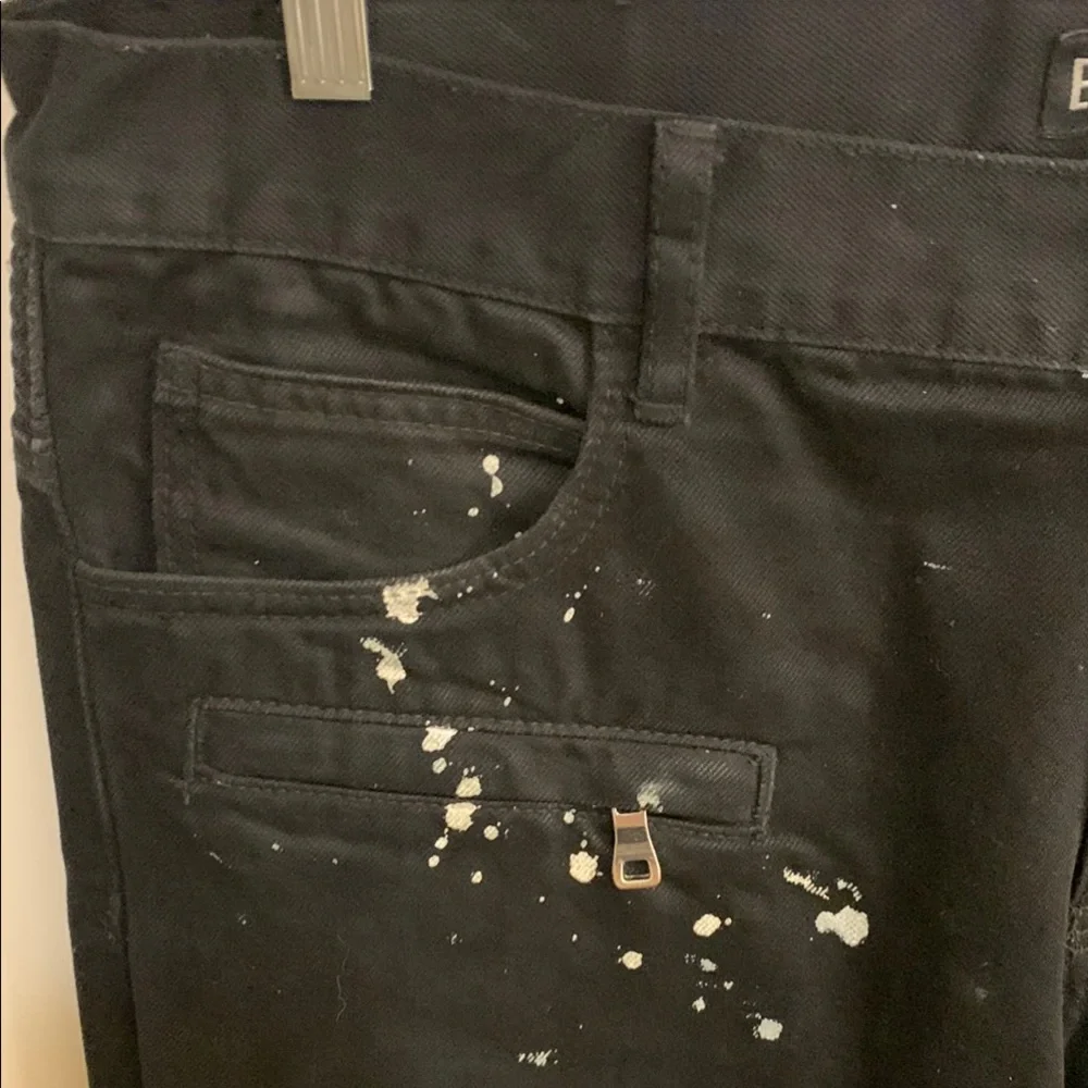 Embellish Black Splatter Men's Pants in Sz 36